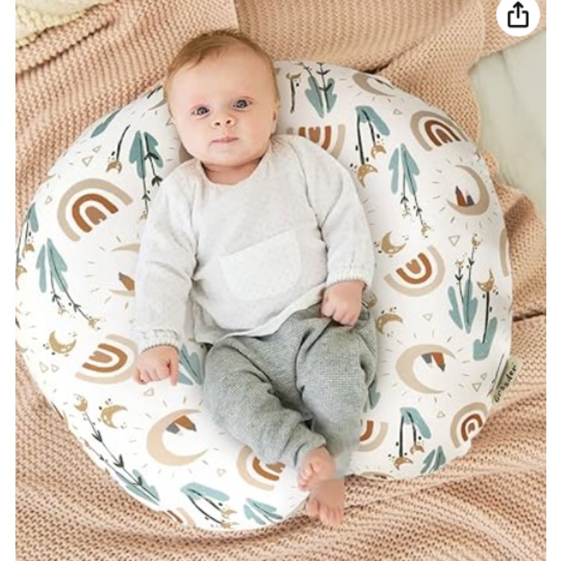 Nursing Pillow Breastfeeding - Nursing Pillow Cover Stretchy Minky Removable