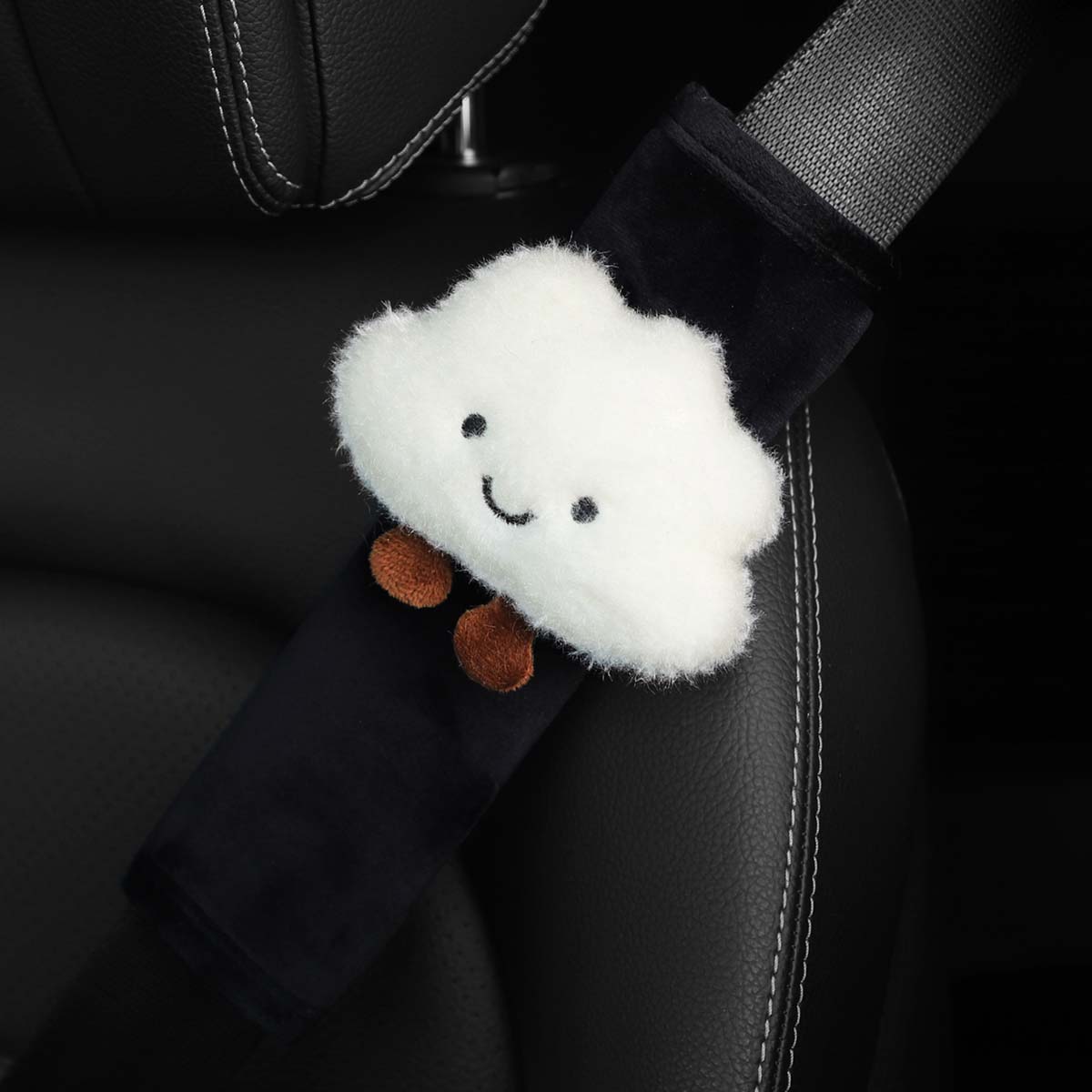 Cloud-Shaped Plush Car Shoulde - Infant Car Seat Cover review and price